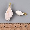 Brass & Natural Spiral Shell Pendants SHEL-Q029-18KCG-3