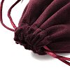 Velvet Jewelry Drawstring Storage Pouches ABAG-P013-02C-04-3