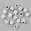 PVD Vacuum Plating Acrylic Beads LS-PACR-T010-004G-1