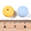 Rubberized Style Imitated Silicone Acrylic Beads MACR-T048-01B-11-3