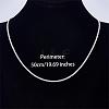 925 Sterling Silver Thin Dainty Link Chain Necklace for Women Men JN1096A-03-2