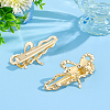 4Pcs 2 Colors Alloy Alligator Hair Clips OHAR-HY0001-06B-3