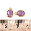 Brass Crushed Ice Cut Cubic Zirconia Pendants X-KK-D024-24E-G-3