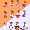 Halloween Alloy Enamel European Dangle Charms PALLOY-FS00014-7