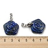 Natural Lapis Lazuli Carved Pendants G-I319-02P-A04-3