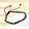Natural Lapis Lazuli & Non-magnetic Hematite Beaded Adjustable Bracelets for Unisex BJEW-K251-09T-2