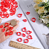 60Pcs 2 Style Silicone Pendant SIL-GF0001-42B-3