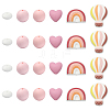 26Pcs Food Grade Eco-Friendly Silicone Beads SIL-YW0002-42C-1