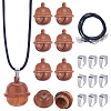 SUNNYCLUE DIY Acorn Locket Necklace Making Kit WOOD-SC0001-59B-1