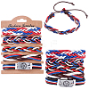 Leather Cord Braided Bracelets Set for Men Women BJEW-CL0001-43A-7