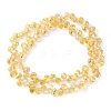 Electroplate Glass Beads Strands EGLA-D030-17J-2