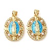 Rack Plating Brass Micro Pave Cubic Zirconia Earrings KK-P268-06A-G-2