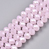 Electroplate Glass Beads Strands LS-EGLA-A044-J8mm-A02-5