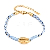 304 Stainless Steel Link Bracelets BJEW-K303-02D-4