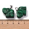 Synthetic Malachite Pendants G-B127-05P-01-4