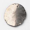 Natural Pyrite Gemstone Pendants G-G909-02-2