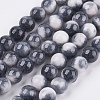 Natural White Jade Beads Strands X-G-H1627-8MM-2-1