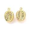 Brass Micro Pave Cubic Zirconia Pendants KK-K369-01G-02-1