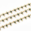 Handmade Glass Beaded Chains CHC-K008-B08-3