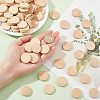 Beech Wooden Round Pieces WOOD-OC0002-37-3
