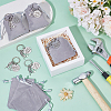 6Pcs Stainless Steel Keychains AJEW-PH0006-23-4