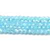 Imitation Jade Electroplate Glass Beads Strands GLAA-F029-J4mm-A03-1