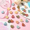 50Pcs Plating Opaque Acrylic Beads MACR-CJ0001-89-5