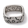 Rack Plating Square Brass Cubic Zirconia Rings for Women RJEW-S242-06P-2