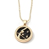 Alloy Rhinestone Pendant Necklaces NJEW-H306-A10-G-1