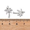 SHEGRACE Brass Micro Pave Clear Cubic Zirconia Pendants XGRQ2C103-409P-3