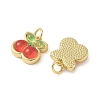 Brass Resin Charms KK-C110-24D-G-2