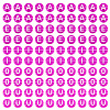100Pcs 5 Styles Transparent Acrylic Beads OACR-TA0003-48A-3