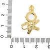 Brass Micro Pave Cubic Zirconia Pendants X-KK-S507-10G-3