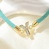 Adjustable Nylon Cord Bracelets X-BJEW-C096-01G-25-2