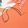 Natural Rose Quartz Beaded Necklaces NJEW-JN03099-03-4