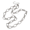 10MM 304 Stainless Steel Oval Link Chain Necklaces for Women NJEW-G194-04P-4