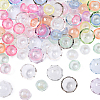 UV Plating Acrylic Bead Caps OACR-YW0002-39-1