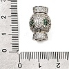 Brass Micro Pave Cubic Zirconia Box Clasps KK-G505-41P-3