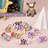 14Pcs 7 Style Transparent Acrylic Beads FIND-TA0002-42-5