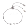 304 Stainless Steel Slider Bracelet Makings AJEW-JB01252-02-1