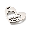 201 Stainless Steel Pendants STAS-A116-01P-11-2