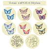 DIY Butterfly 430 Stainless Steel Etched Metal Embellishments Dangle Earring Jewelry Making Kits DIY-FS0007-46-2