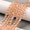 Transparent Electroplate Glass Beads Strands LS-GLAA-F029-2mm-D15-4