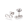 304 Stainless Steel Stud Earrings EJEW-L227-043P-3