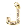 Brass Micro Pave Cubic Zirconia Pendants KK-V014-01G-10-1