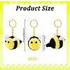 8Pcs Handmade Yarn Costume Keychain KEYC-GA00016-2