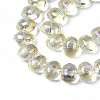 Electroplate Glass Beads Strand EGLA-S188-22-B02-3