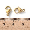 304 Stainless Steel Lobster Claw Clasps X-STAS-V007-01C-G-3