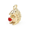Alloy Enamel Charms FIND-I052-03G-01-1