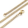 304 Stainless Steel Curb Chain Necklaces X-NJEW-H492-01G-3